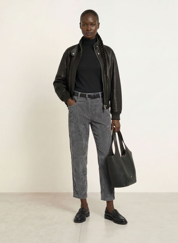 CAMBIO ORCHID 7/8-length trousers GRAY