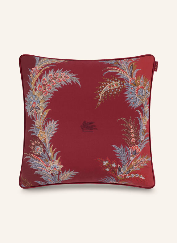 ETRO Home Coussin décoratif ROUGE FONCÉ / BLEU GRIS / ROUGE