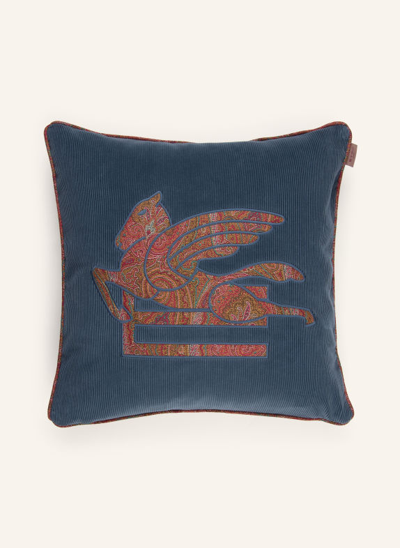ETRO Home Coussin décoratif BLEU / MARRON / ROUGE