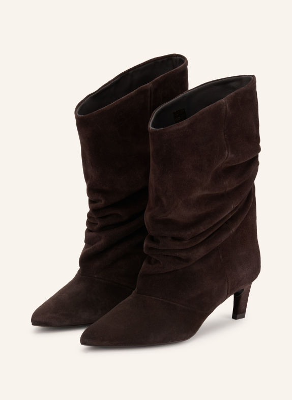 MRS & HUGS Bottines MARRON FONCÉ