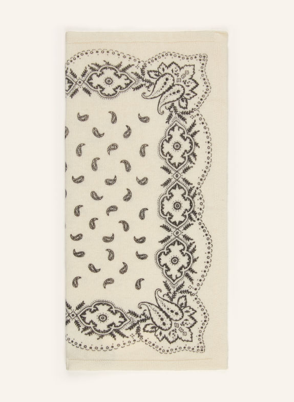 NEO NOIR ADELINA Scarf ECRU / BLACK