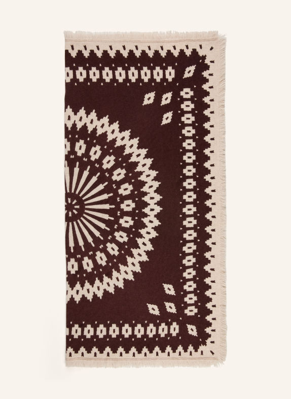Juvia ALVINA Scarf DARK BROWN / BEIGE