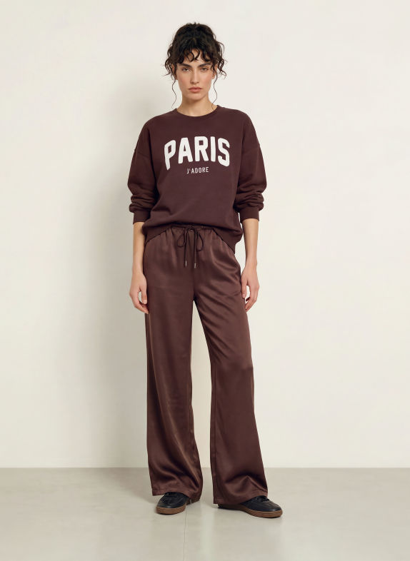 Juvia VICKY Sweatshirt DARK RED / ECRU