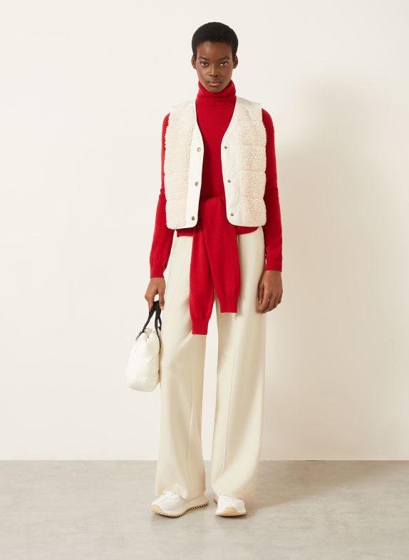 MONCLER Pantalon en maille ÉCRU