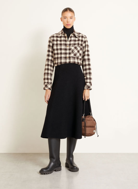 MONCLER Knit skirt BLACK