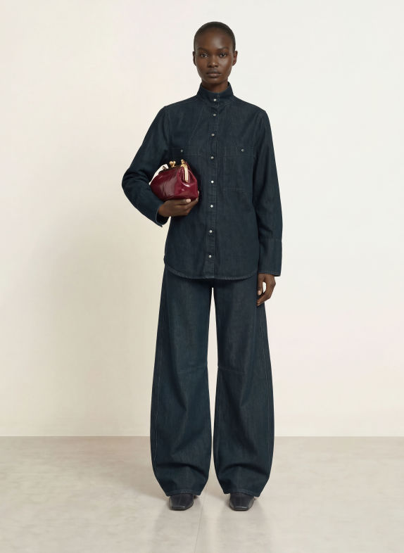 soeur  LESLIE Denim blouse DARK BLUE