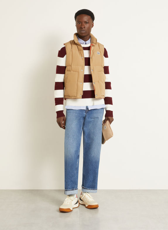MONCLER Doudoune sans manches BRUMELUNE BEIGE
