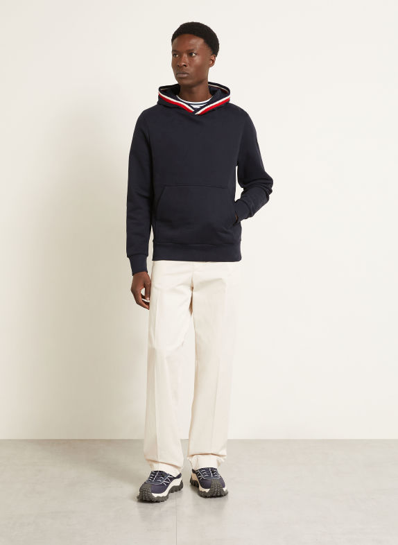 MONCLER Sweat à capuche BLEU FONCÉ