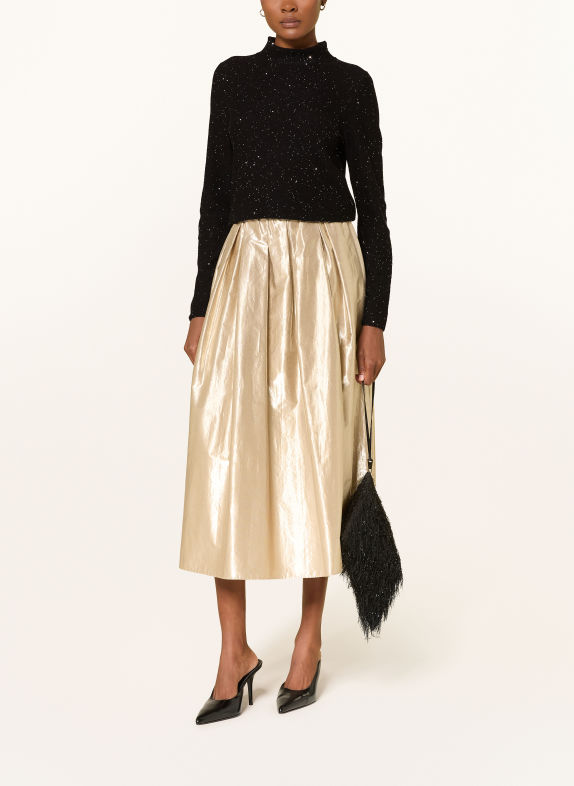 LUISA CERANO Pullover mit Pailletten SCHWARZ