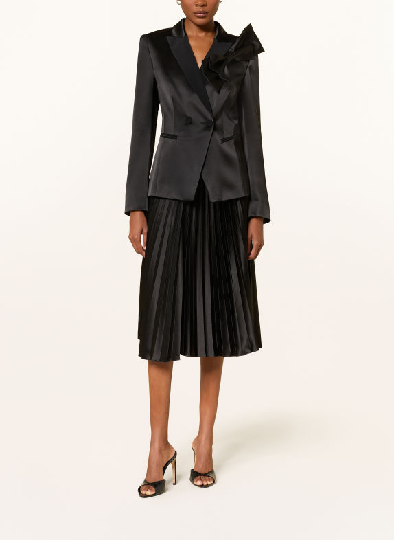 LUISA CERANO Blazer en satin NOIR