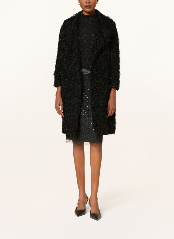 LUISA CERANO Manteau NOIR