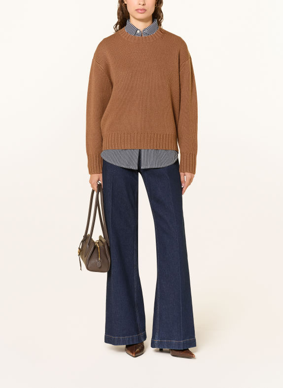 FTC CASHMERE Cashmere-Pullover BRAUN