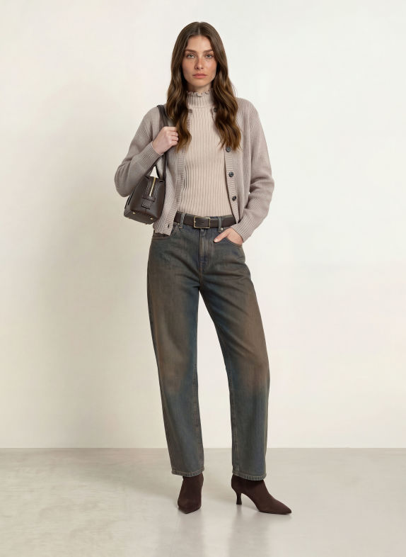 FTC CASHMERE Cashmere cardigan TAUPE