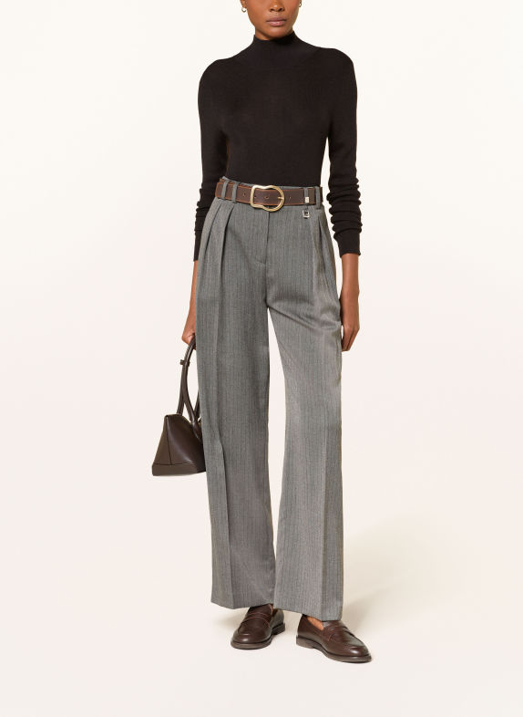 FTC CASHMERE Turtleneck sweater with cashmere BLACK