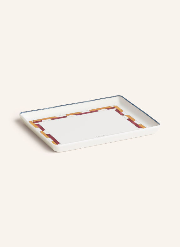 LA TABLE HERMÈS Podnos HERMÈS EN CONTREPOINT č. 2 BÍLÁ / ČERVENÁ / ŽLUTÁ