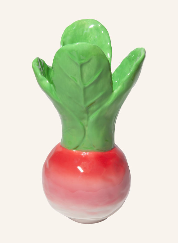 DOIY Wazon RADISH MOCNORÓŻOWY / KREMOWY / ZIELONY