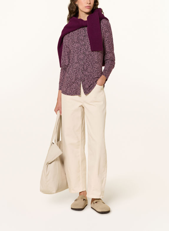 Marc O'Polo Chemisier en jersey LILAS FONCÉ / LILAS