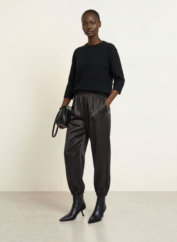 (THE MERCER) N.Y. Satin pants BLACK