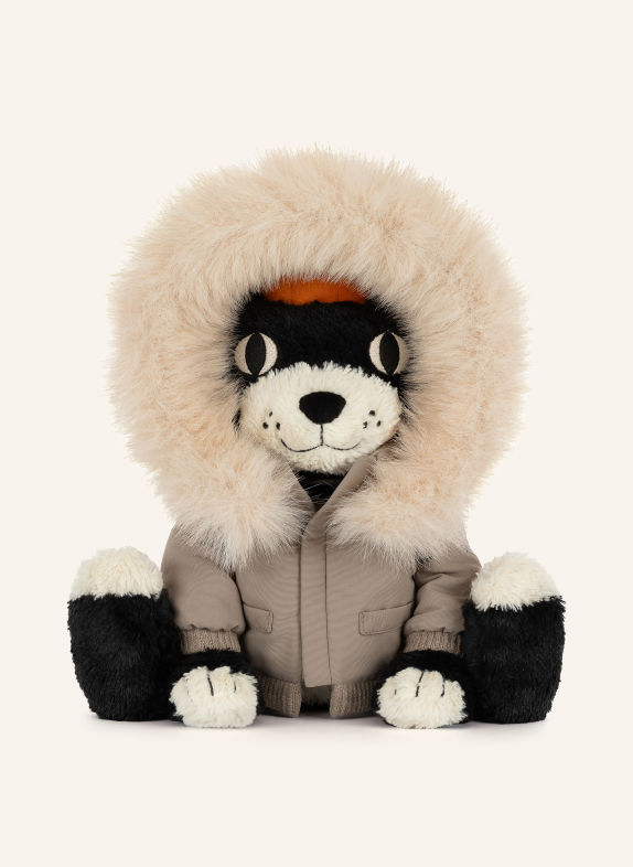 Jellycat Zabawka pluszowa JACK ALPINE CZARNY / SZAROBRĄZOWY / POMARAŃCZOWY