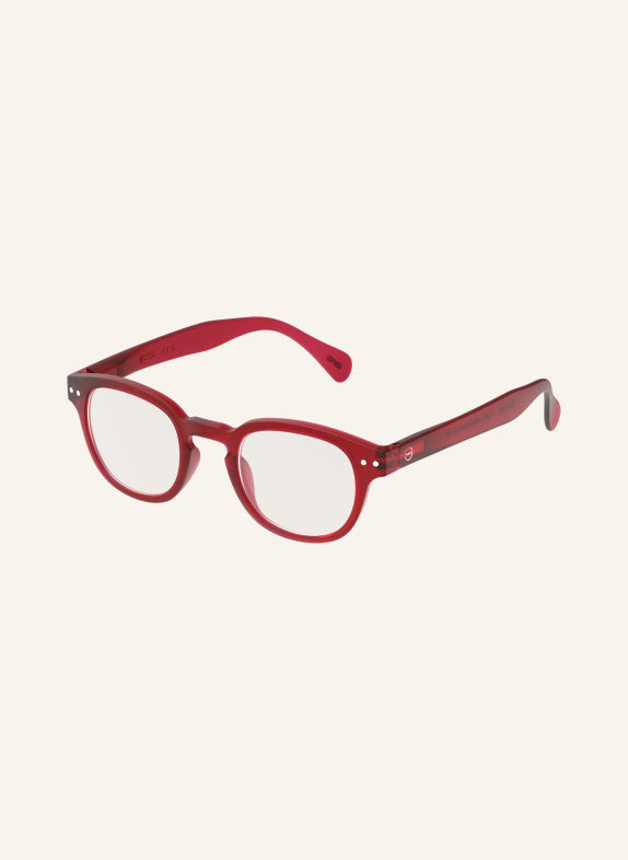 IZIPIZI Reading Glasses #C RED/TRANSPARENT