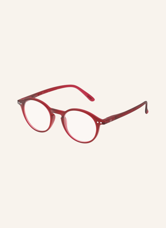 IZIPIZI Lesebrille #D ROT/ TRANSPARENT