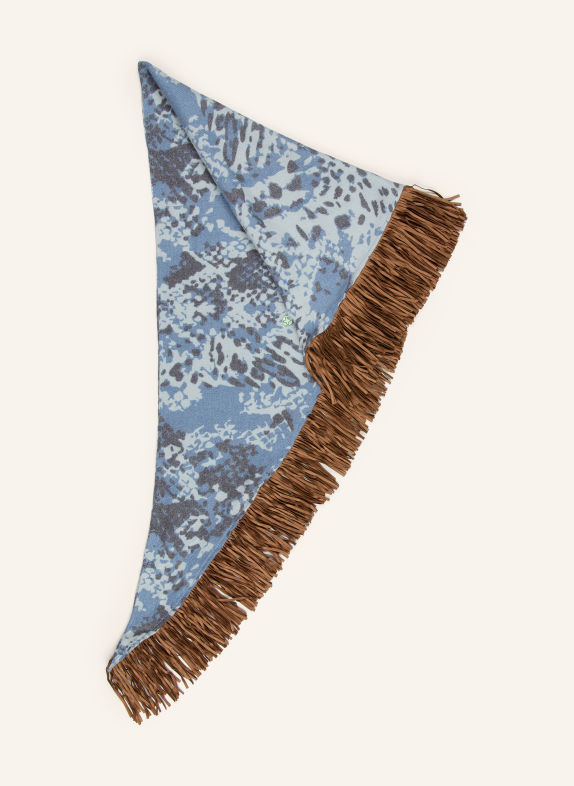 CODELLO Dreieckstuch HELLBLAU / BRAUN