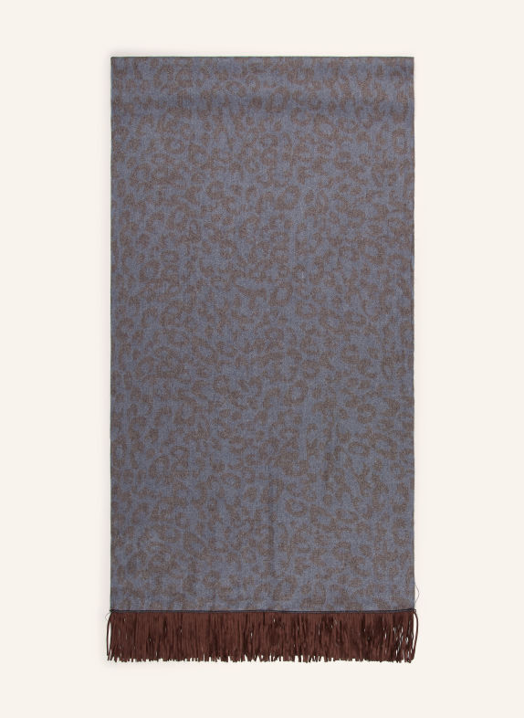 CODELLO Scarves BLUE / DARK BROWN