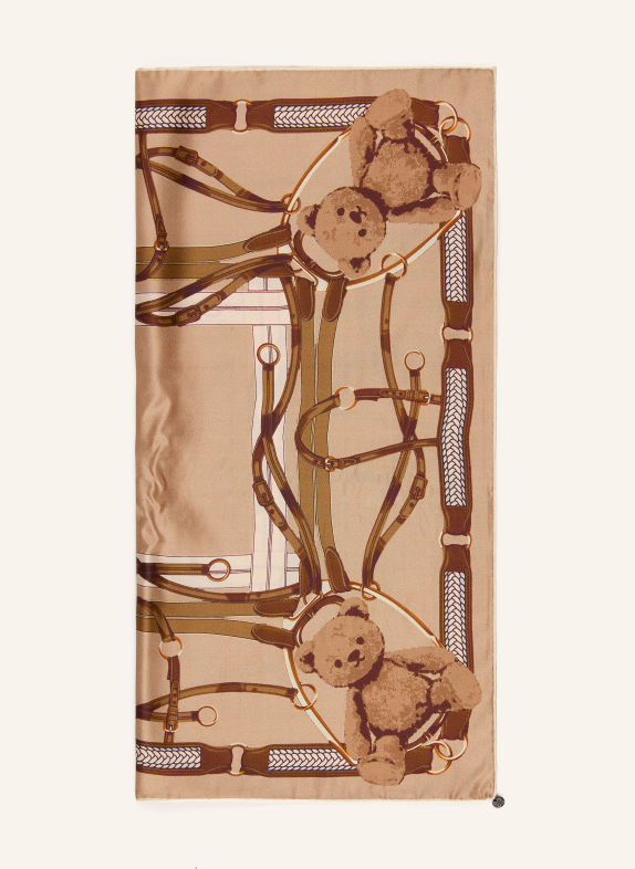 CODELLO Foulard en soie CHAMEAU / MARRON / CRÈME