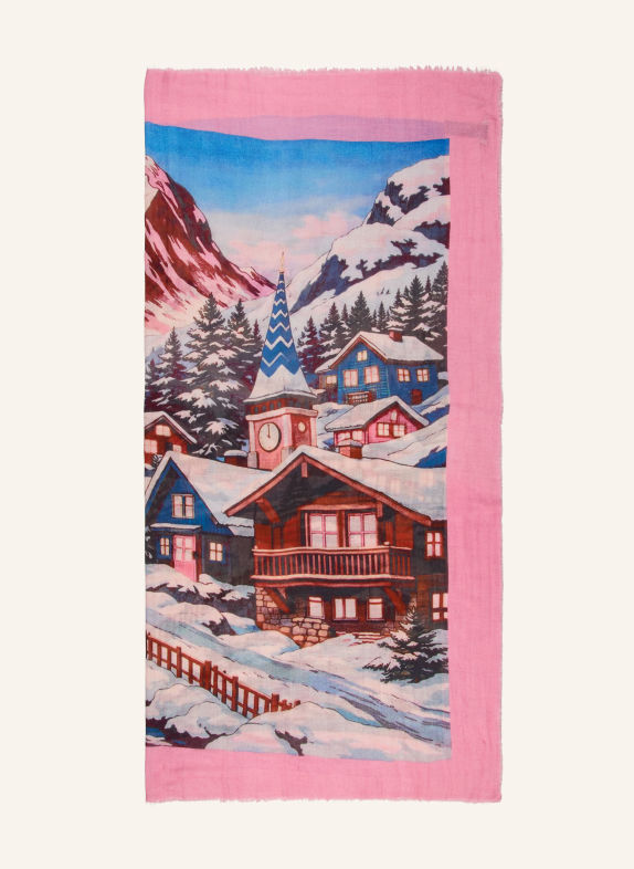 CODELLO Tuch BLAU / ROSA / HELLLILA