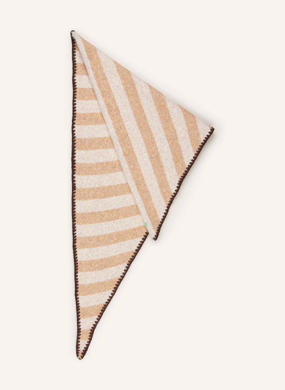 CODELLO Dreieckstuch BEIGE / DUNKELBRAUN / CREME