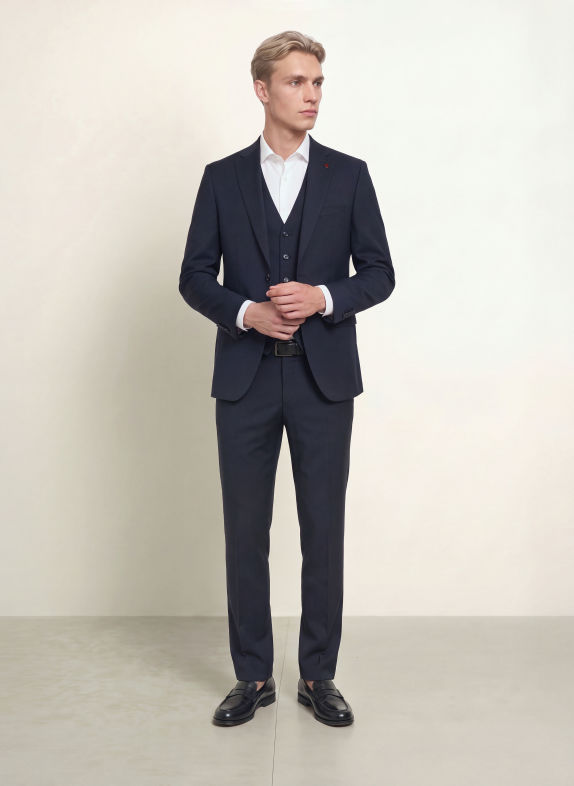 CG - CLUB of GENTS Oblekové sako CG COLVIN Slim Fit 62 BLAU