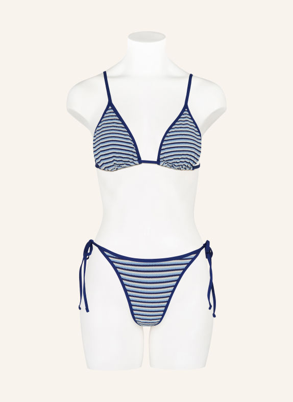 SEAFOLLY Triangel-Bikini-Top HORIZONS BLAU / HELLBLAU / WEISS