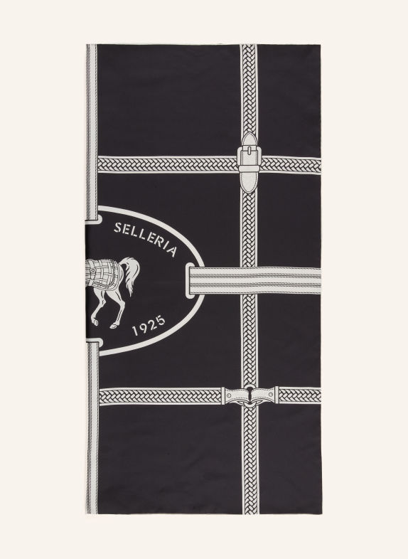 FENDI Seidentuch SCHWARZ / WEISS