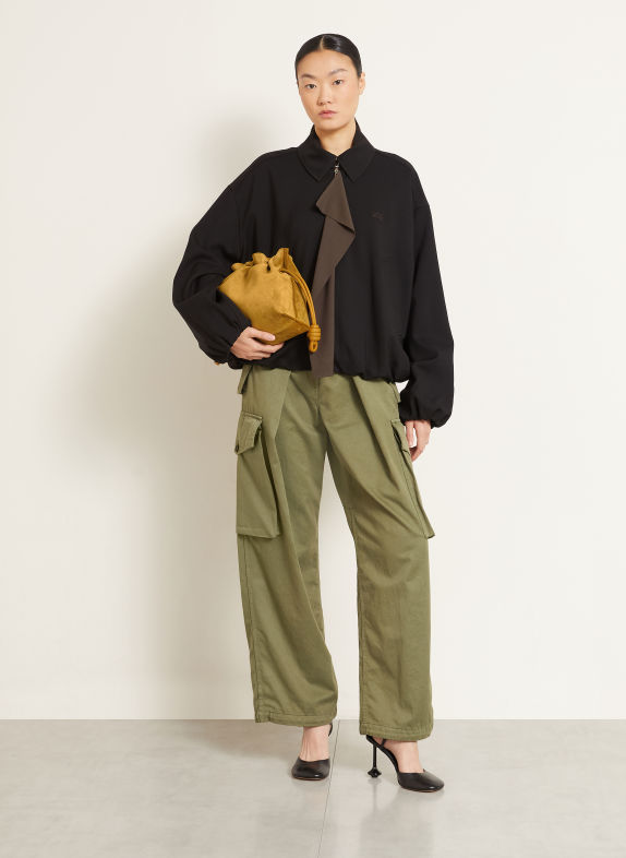 LOEWE Vaková kabelka FLAMENCO MEDIUM TMAVĚ ŽLUTÁ / ZLATÁ