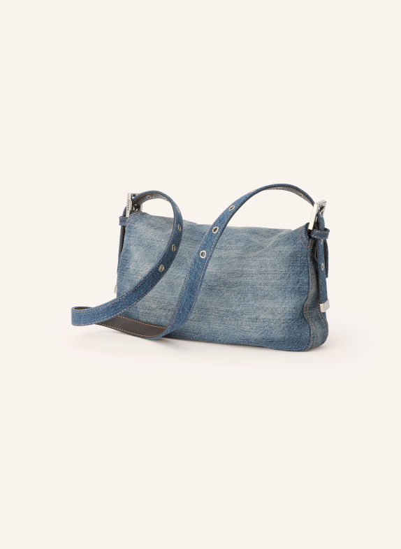 FENDI BAGUETTE Handbag BLUE