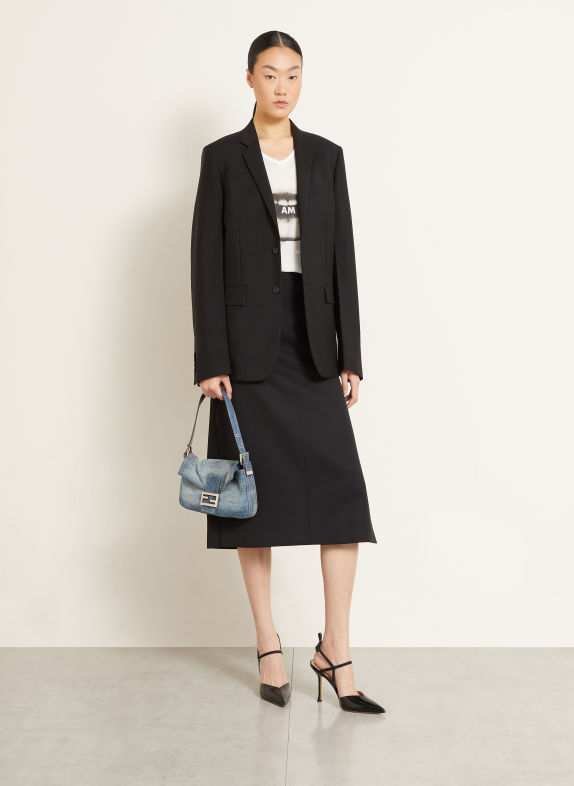 FENDI Sac à main BAGUETTE BLEU