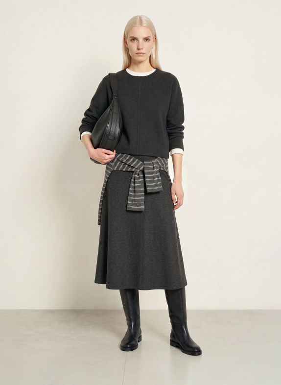 Marc O'Polo Flannel skirt DARK GRAY