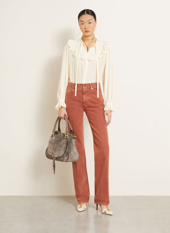 Chloé Kabelka MARCIE MEDIUM 031 Nickel Grey