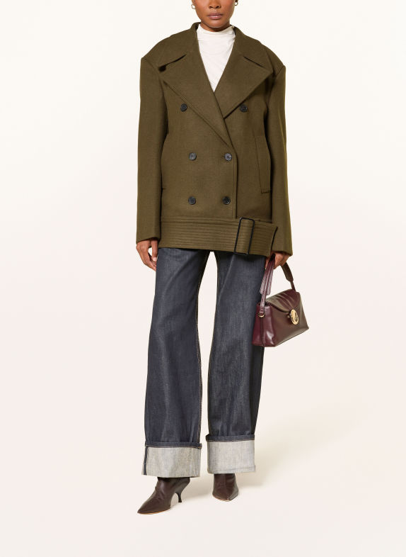 Source Unknown Manteau caban CANALE KAKI