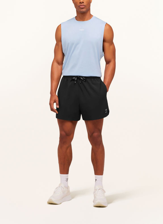 GYMSHARK Funktionstop TRAIN CUT OFF HELLBLAU