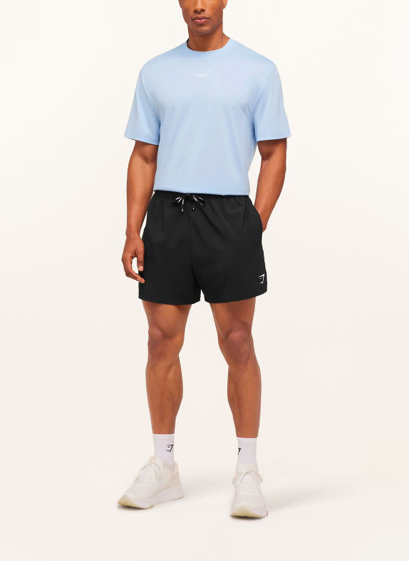 GYMSHARK Funktionsshirt TRAIN HELLBLAU