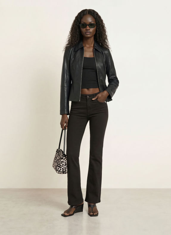 7 for all mankind Bootcut jeans THE LEGGY BOOTCUT NOI Black