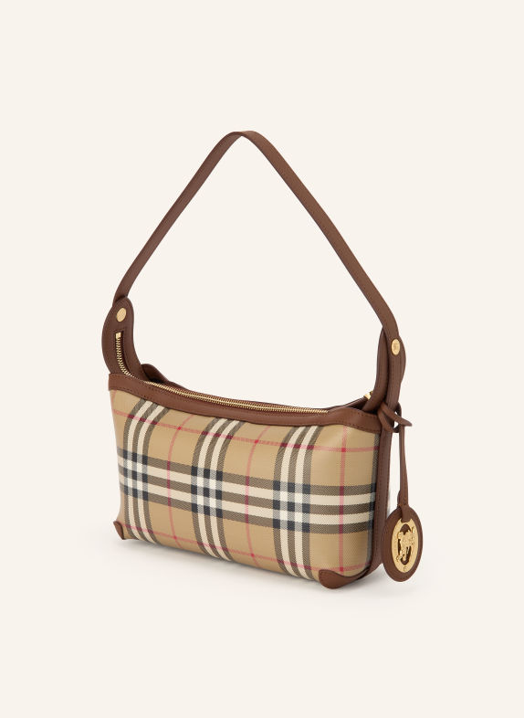 BURBERRY Handtasche BEIGE / BRAUN / ROT