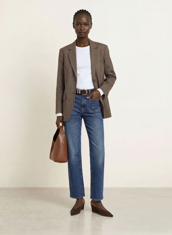 7 for all mankind Straight Jeans STOVEPIPE STRAIGHT 43Y SOLARSTORM
