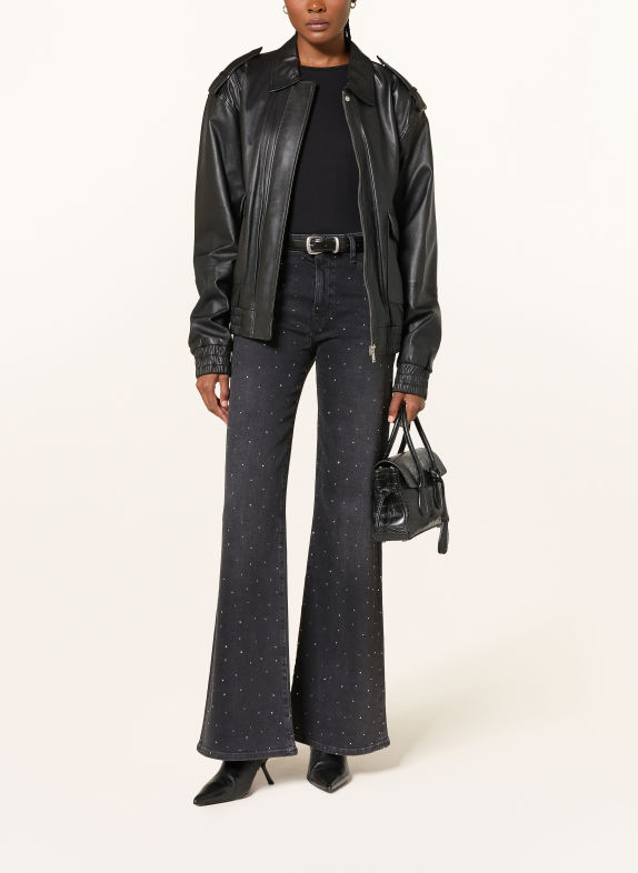 7 for all mankind MODERN DOJO Wide-Leg jeans with Rhinestones 43O SUPERNOVA
