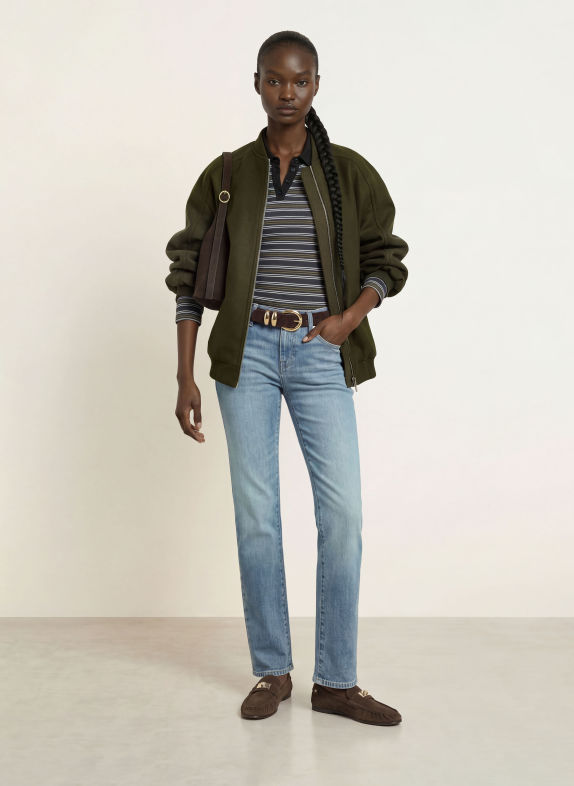7 for all mankind Jean droit LOW CIGARETTE 43Z FROSTBITE