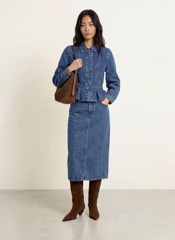 NEO NOIR Jeansjakke RIVORA 140 Blue