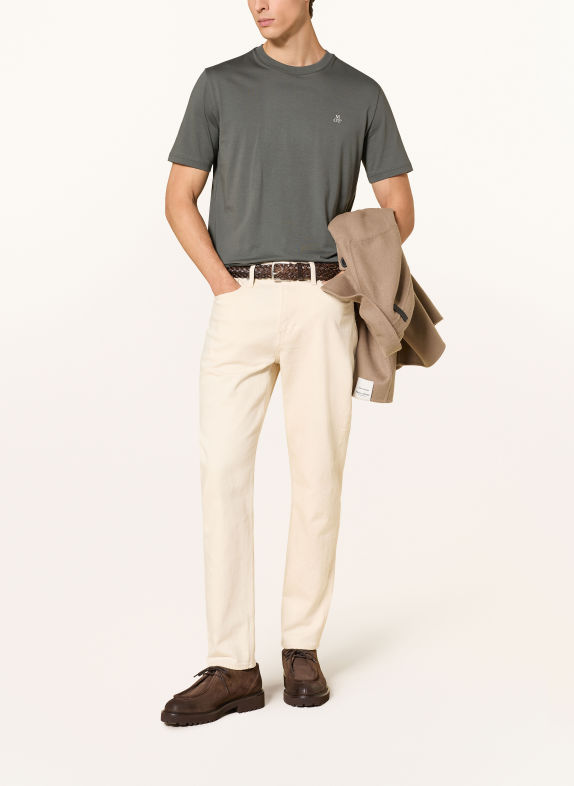 Marc O'Polo Set van 2 T-shirts ZWART / KAKI