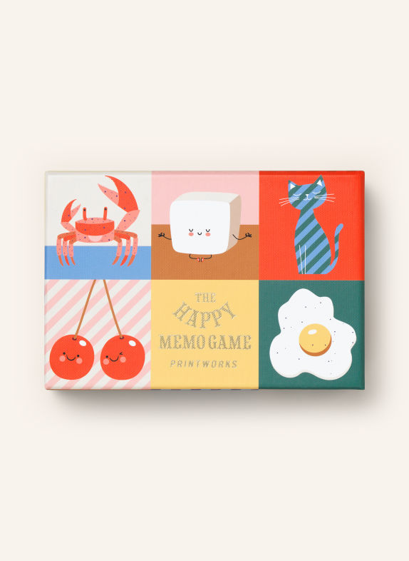 PRINTWORKS Spiel THE HAPPY MEMO GAME ROT / GELB / GRÜN