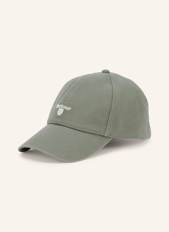Barbour CASCADE cap OLIVE / CREAM / LIGHT BLUE